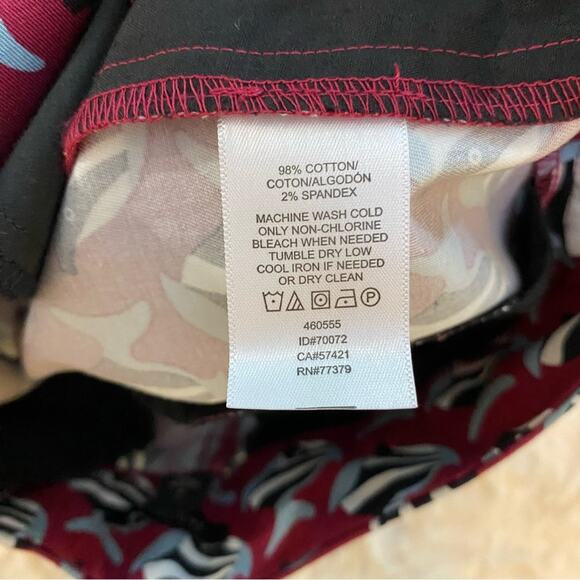 Ann Taylor Chino Purple Fish Signature 5” Inseam Shorts Size 4 Women - Picture 8 of 12